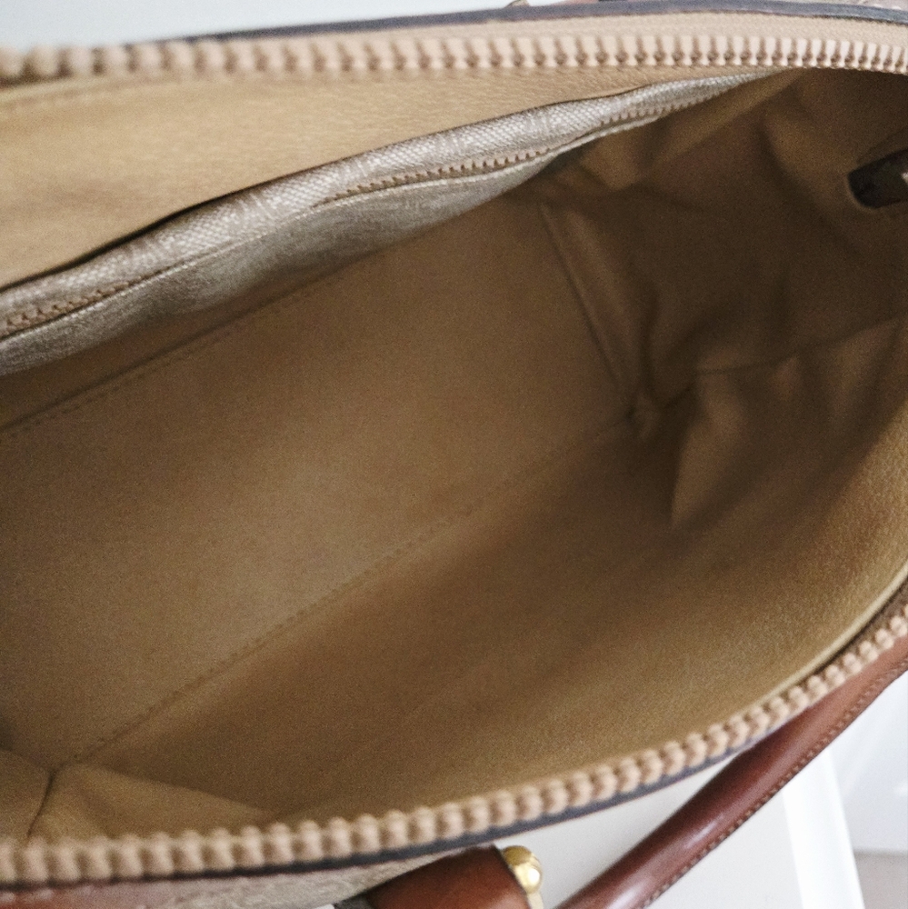 Celine Tan and Brown Monogram Bag - Picture 15 of 16
